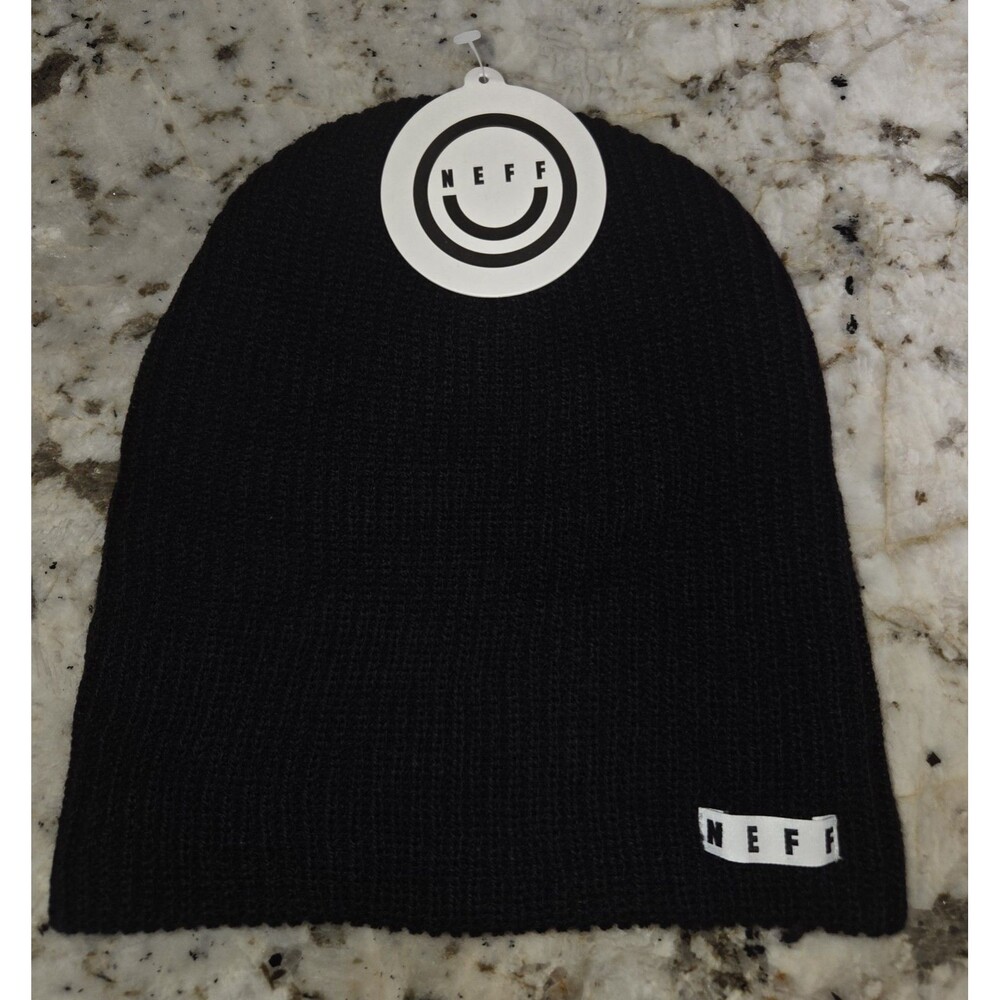 Neff beanie black skating streetwear plain casual one size spring winter